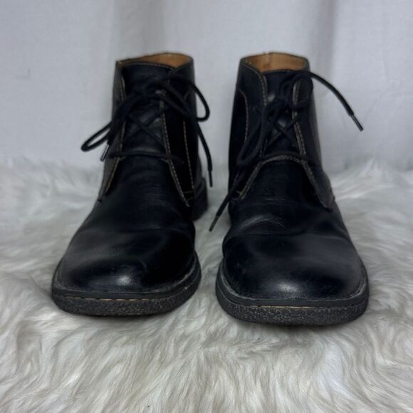 Born Harrison Black Leather Men\'s Lace‎ Up Chukka Boots Sz 9.5 main image 5